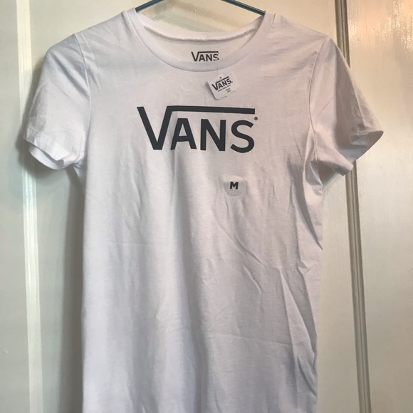 black and white vans t shirt women's